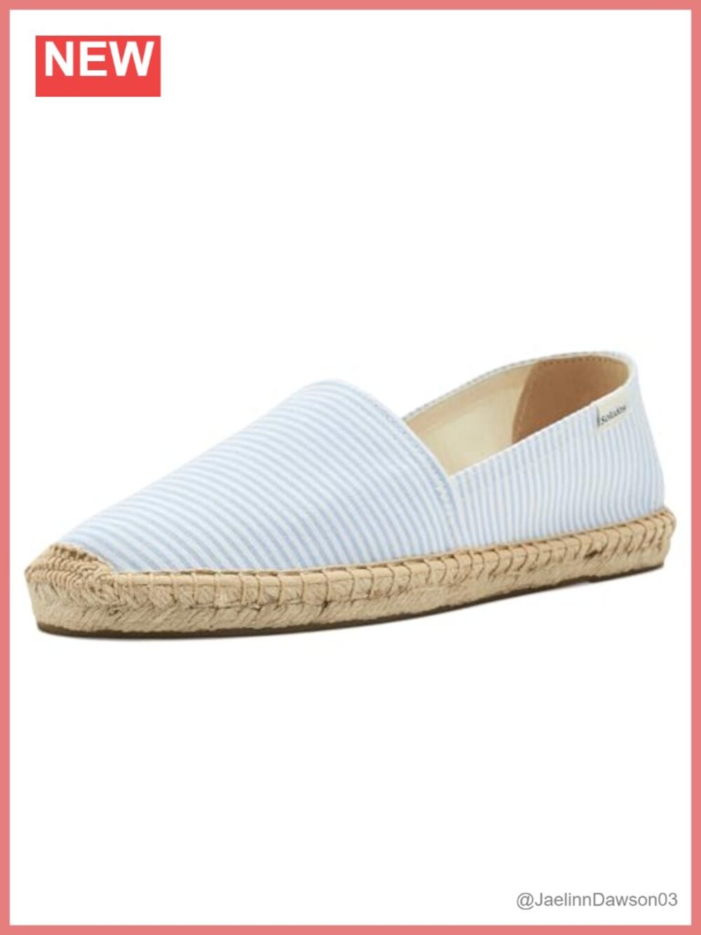 Women's Seersucker Espadrille Slip-On Flats Cotton Jute Sole Handcrafted